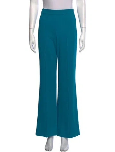 Pre-owned Alice + Olivia Flared Pants In Blue