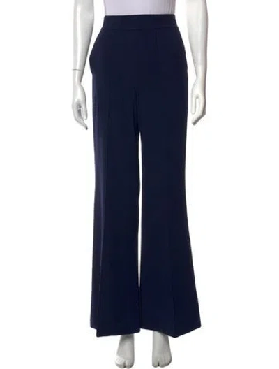 Pre-owned Alice + Olivia Flared Pants In Blue