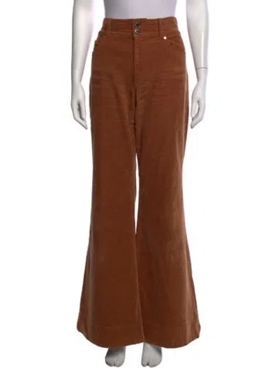 Pre-owned Alice + Olivia Flared Pants In Brown