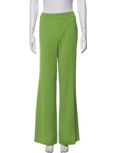 Pre-owned Alice + Olivia Flared Pants In Green