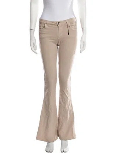 Pre-owned Alice + Olivia Flared Pants In Neutrals