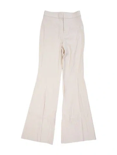 Pre-owned Alice + Olivia Flared Pants In Neutrals