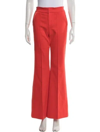 Pre-owned Alice + Olivia Flared Pants In Orange
