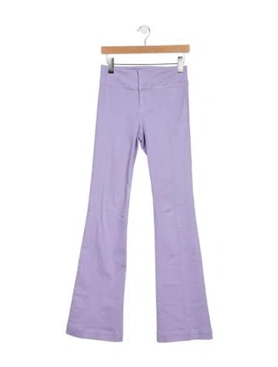 Pre-owned Alice + Olivia Flared Pants In Purple
