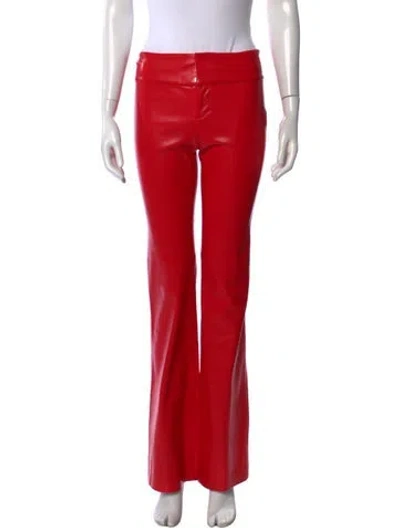 Pre-owned Alice + Olivia Flared Pants W/ Tags In Red