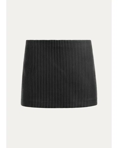 Alice + Olivia Mace Mini Skort In Black