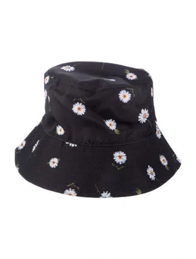 Pre-owned Alice + Olivia Nylon Reversible Bucket Hat  W/tags In Black
