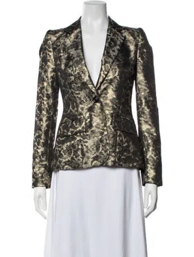 Pre-owned Alice + Olivia Patterned Blazer In Multicolor