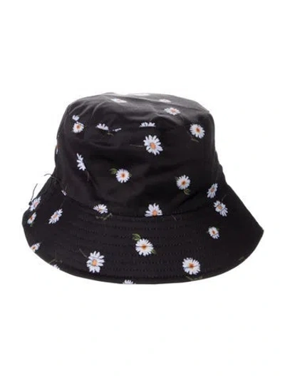 Pre-owned Alice + Olivia Patterned Bucket Hat W/tags In Black