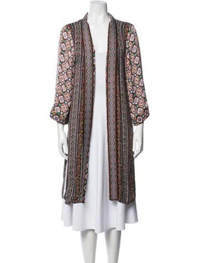 Pre-owned Alice + Olivia Patterned Robe In Red