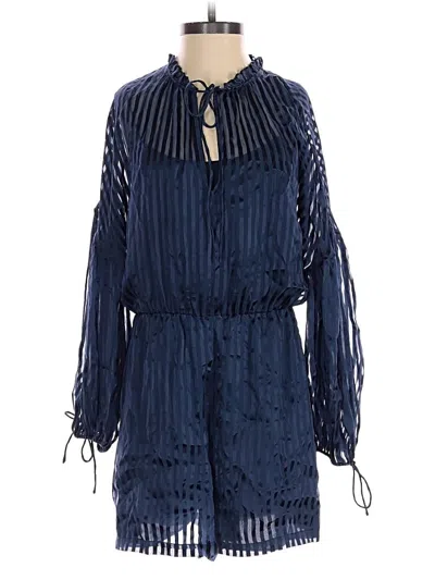 Pre-owned Alice + Olivia Romper In Blue