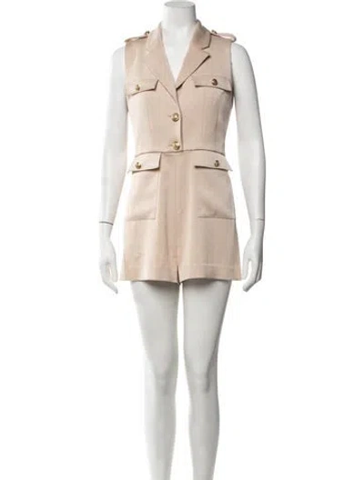 Pre-owned Alice + Olivia Romper In Neutrals