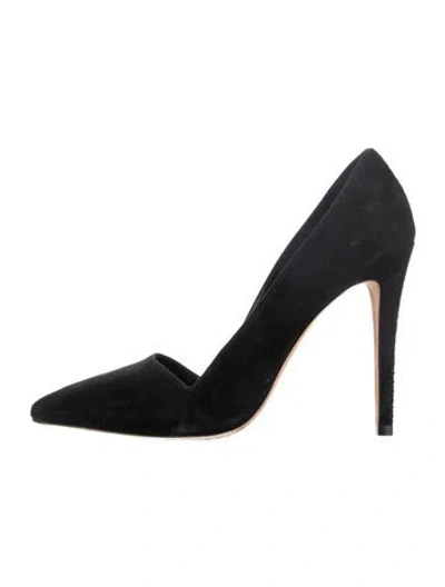 Pre-owned Alice + Olivia Suede Pumps In Black