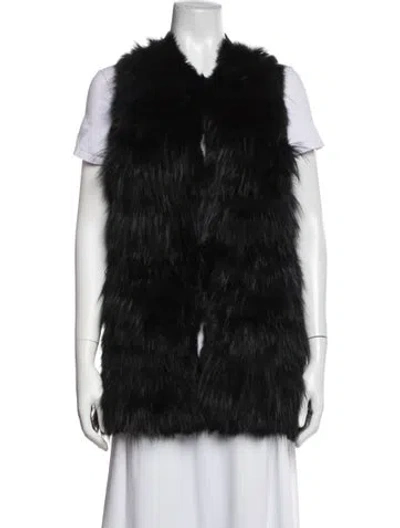 Pre-owned Alice + Olivia Vest In Black