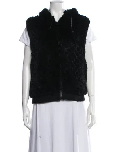 Pre-owned Alice + Olivia Vest In Black