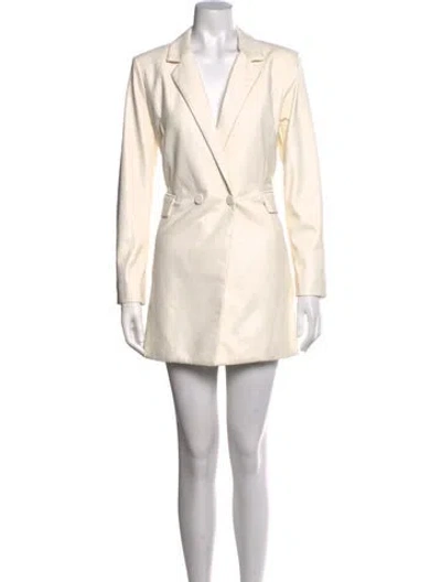 Pre-owned Alice + Olivia V-neck Jumpsuit In Neutrals