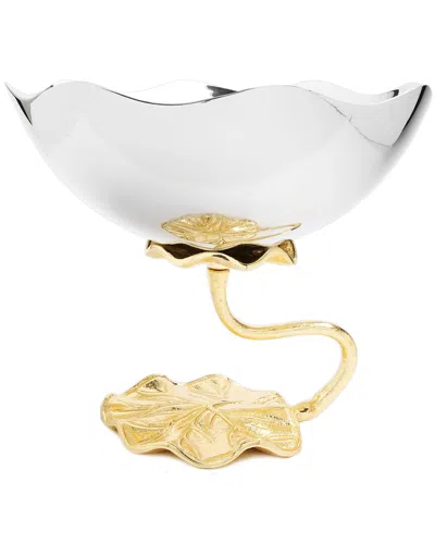 Alice Pazkus 10.25ind Gold Stainess Ateel Centerpeice Bowl