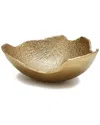 Alice Pazkus 10in Gold Bark Raw Edged Bowl