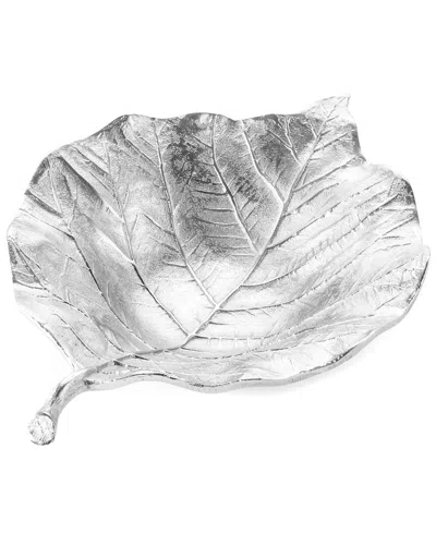 Alice Pazkus 12.5in Leaf Tray In Silver