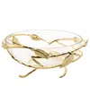 Alice Pazkus 12.5ind Gold Salad Bowl In Gold