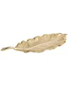 Alice Pazkus 19.75in Leaf Dish In Gold