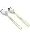 Alice Pazkus 2pc Salad Server Set In Gold