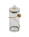 Alice Pazkus 5in Diameter Gold Canister In Gold