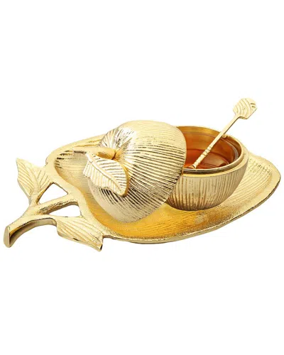 ALICE PAZKUS ALICE PAZKUS APPLE SHAPED DISH WITH REMOVABLE HONEY JAR