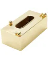 Alice Pazkus Ball Design Hammered Tissue Box In Gold