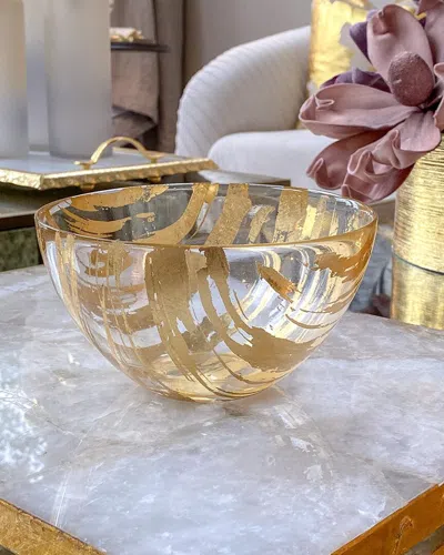 Alice Pazkus Brushed Gold Dessert Bowl