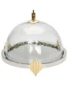 Alice Pazkus Cake Dome With Symmetrical Design In Silver