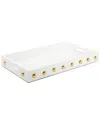 Alice Pazkus Decorative Serving Tray In White