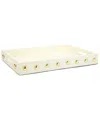 Alice Pazkus Decorative Wood Tray In Beige