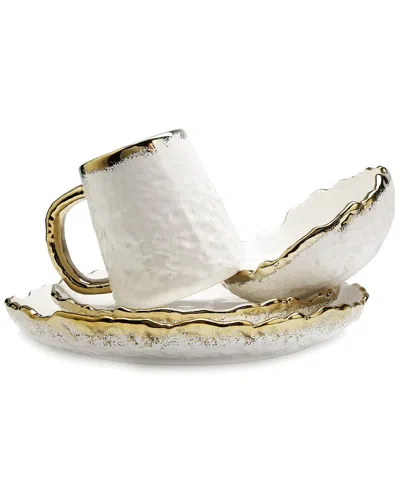 ALICE PAZKUS ALICE PAZKUS DINNER SET SPECKLED DESIGN SET OF 4