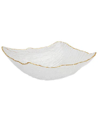 ALICE PAZKUS ALICE PAZKUS GLASS SQUARE SALAD BOWL WITH RIM