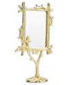 Alice Pazkus Gold Branch Design Table Mirror In Gold
