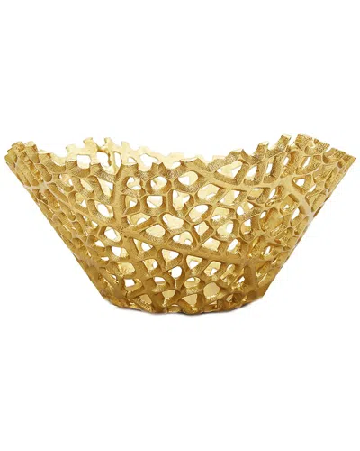 Alice Pazkus Gold Snack Bowl Lattice Design