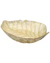 Alice Pazkus Leaf Dish In Gold