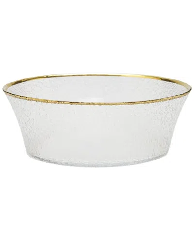 Alice Pazkus Pebbled Glass Bowl In Gold