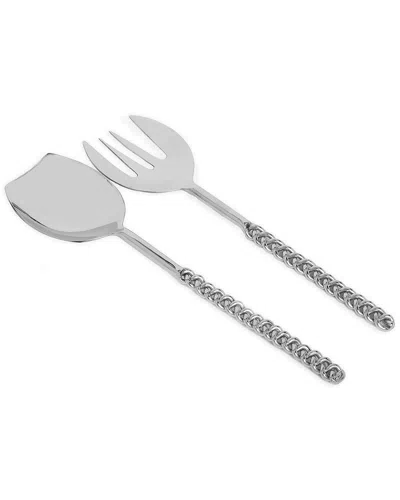 Alice Pazkus Salad Servers In Silver
