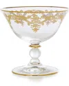 Alice Pazkus Serving Bowl With Rich 24k Gold Artwork In Clear