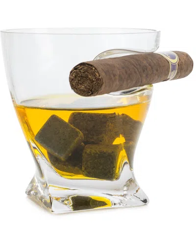 Alice Pazkus Set Of 2 Whisky & Cigar Glass In White