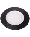 Alice Pazkus Set Of 4 Chargers In Black