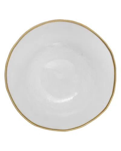 ALICE PAZKUS ALICE PAZKUS SET OF 4 CLEAR SALAD PLATE WITH RIM