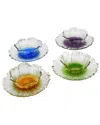 Alice Pazkus Set Of 4 Dessert Bowls In Multi