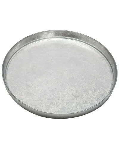 Alice Pazkus Set Of 4 Glitter Chargers In Silver