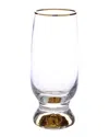 Alice Pazkus Set Of 6 Goblets In Gold