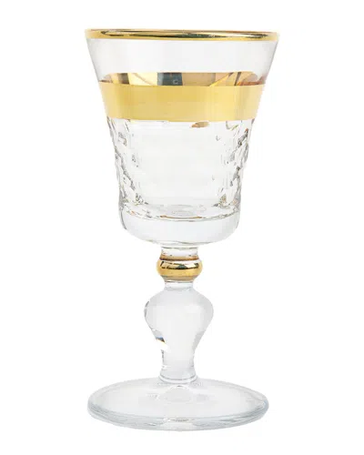Alice Pazkus Set Of 6 Liquor Glasses In Gold