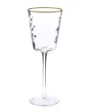 Alice Pazkus Set Of 6 Pebble Glass Water Glasses In Gold