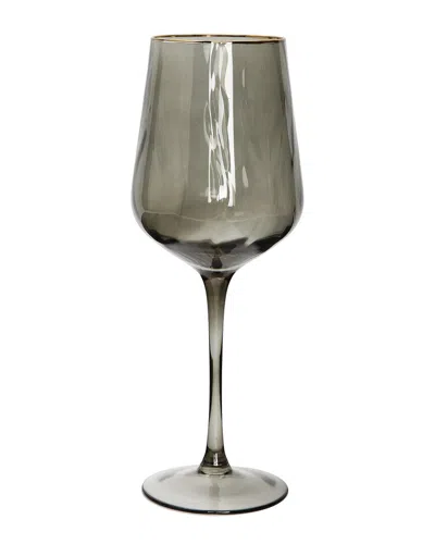 Alice Pazkus Set Of 6 Smoked Wine Glasses